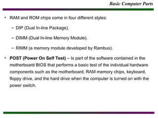 Rimm Computer Basic computerparts | PPT