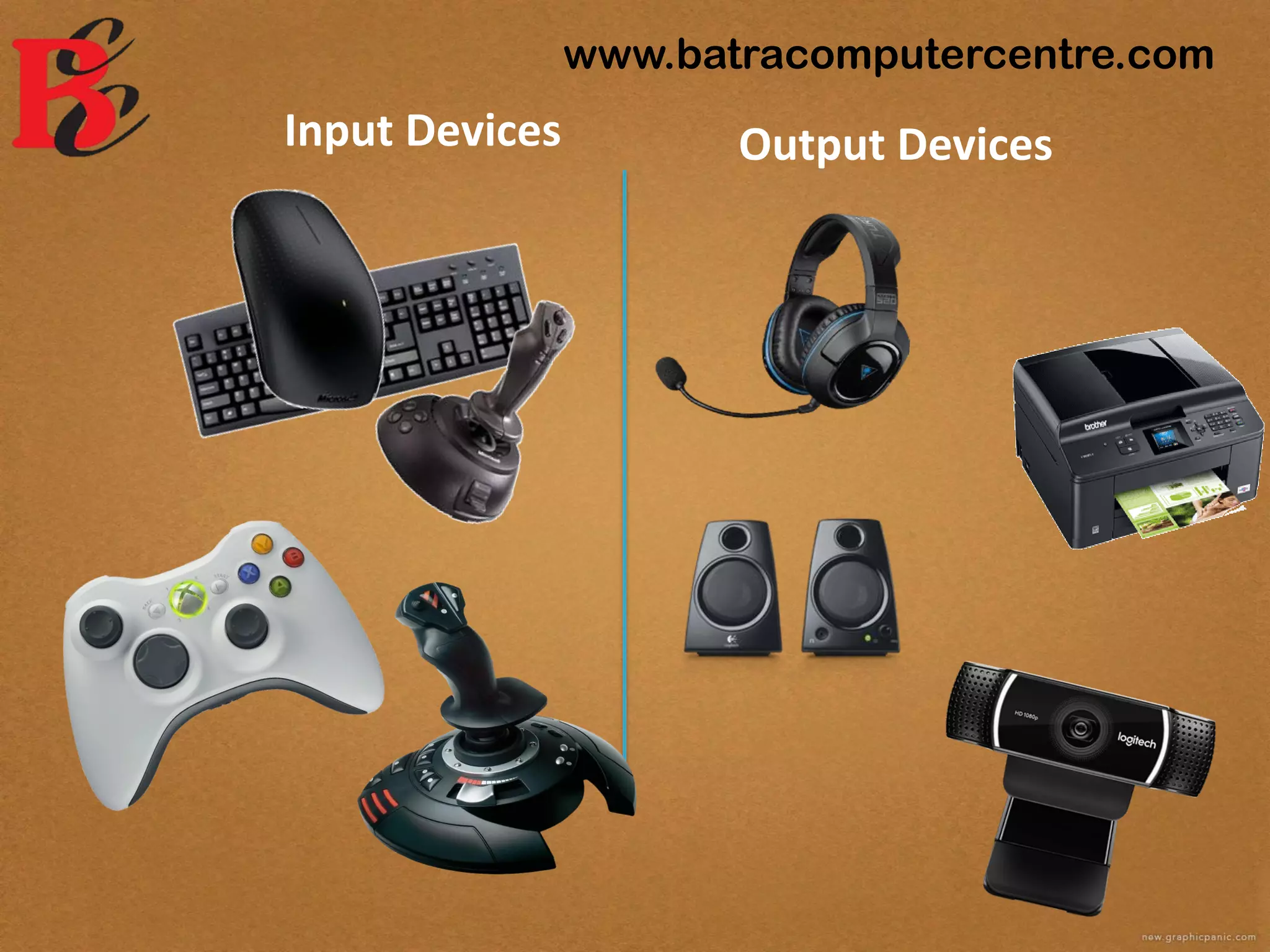 www.batracomputercentre.com
Output DevicesInput Devices
 
