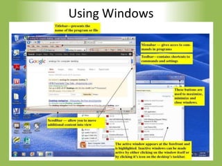 Using Windows
 