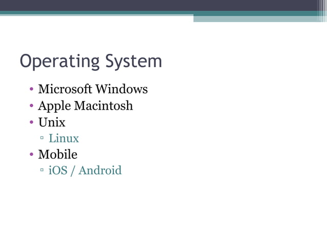 Basic Computer Skills | PPT | Operating Systems | Computer Software and ...