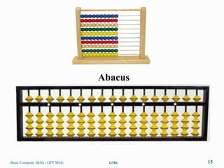 Abacus




Basic Computer Skills - GPT Mirle     GMK    15
 