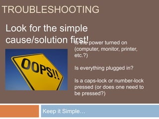 Microsoft PowerPoint is the Presentation program available on HACC computers.File ManagementTypes of FilesSpreadsheets