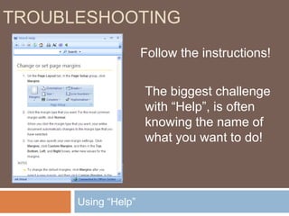 Saving a new fileFile ManagementThe place that you want to save you file should appear at the top of this window (see left picture).You might want to double-click on one of the folders to save your file in a specific folder.  (If you want to save your file in the English 101 folder, it should your window should look like the picture on the right.