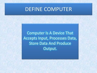 Basic computer slides | PPT