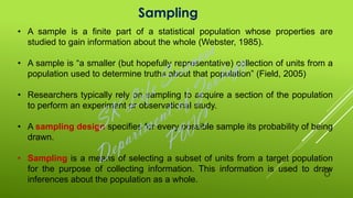 Comprehensive Guide to Sample and Sampling Design in Research | PDF