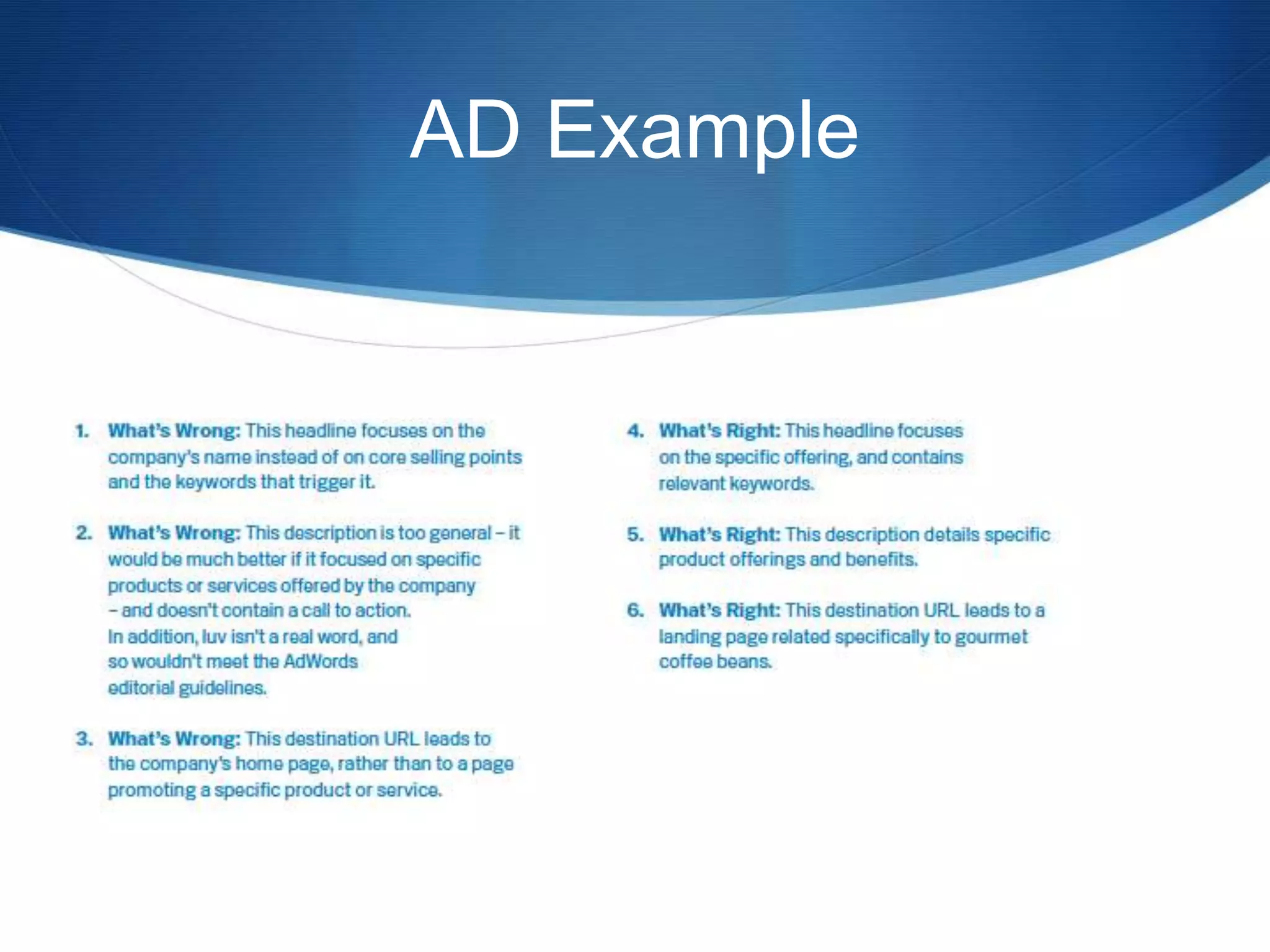 AD Example
 