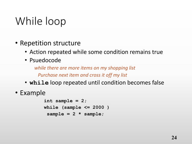 Basic concept of c++