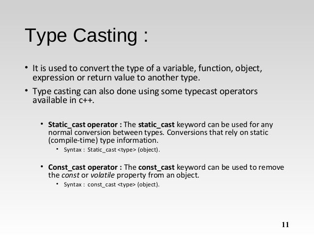 Basic concept of c++