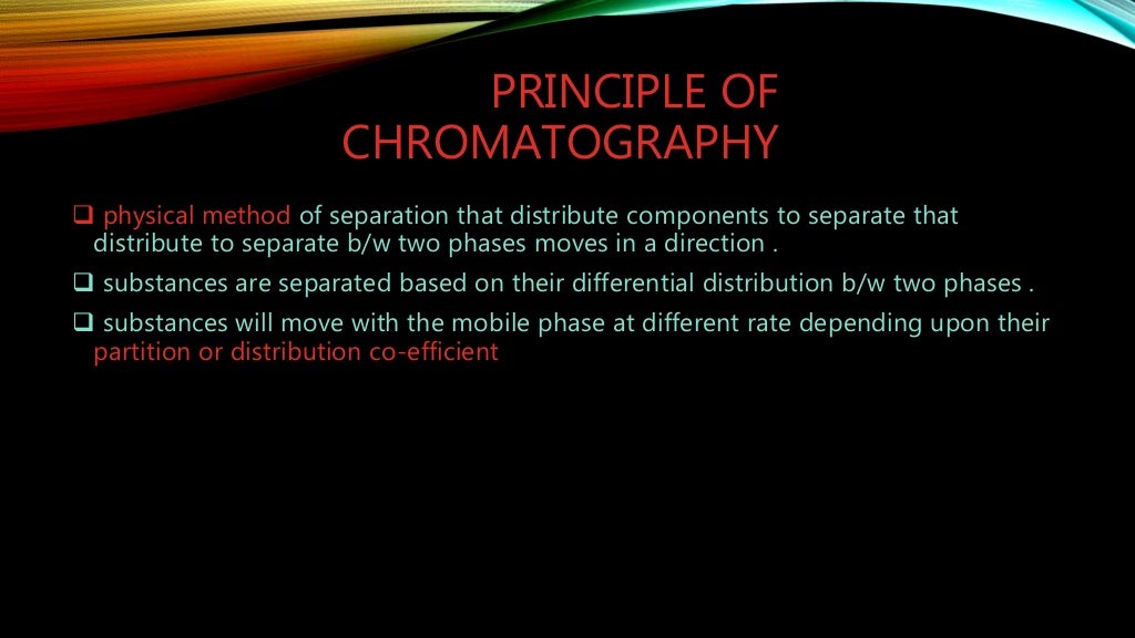 Basic concept of chromatography