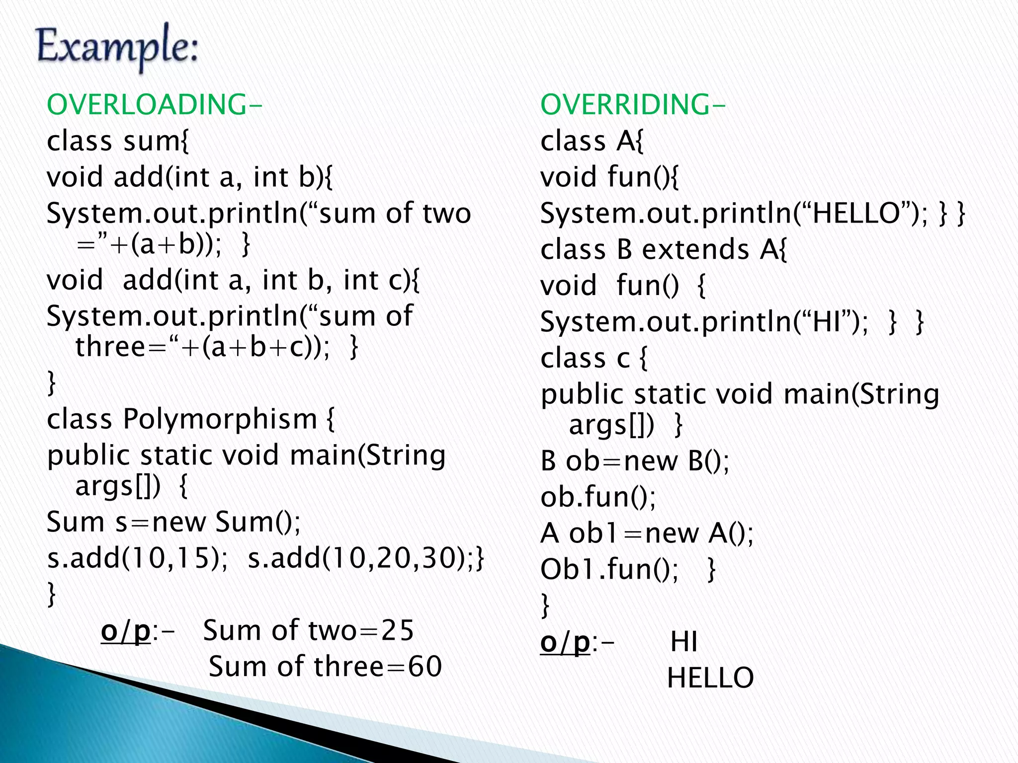Basic concept of class, method , command line-argument | PPT