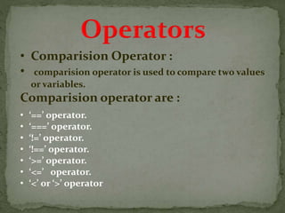 Basic concept of js | PPT
