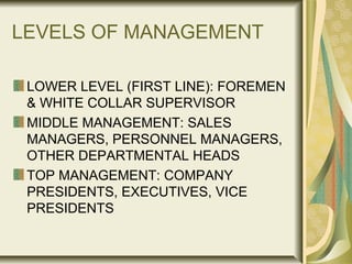Basic Concept of Management | PPT