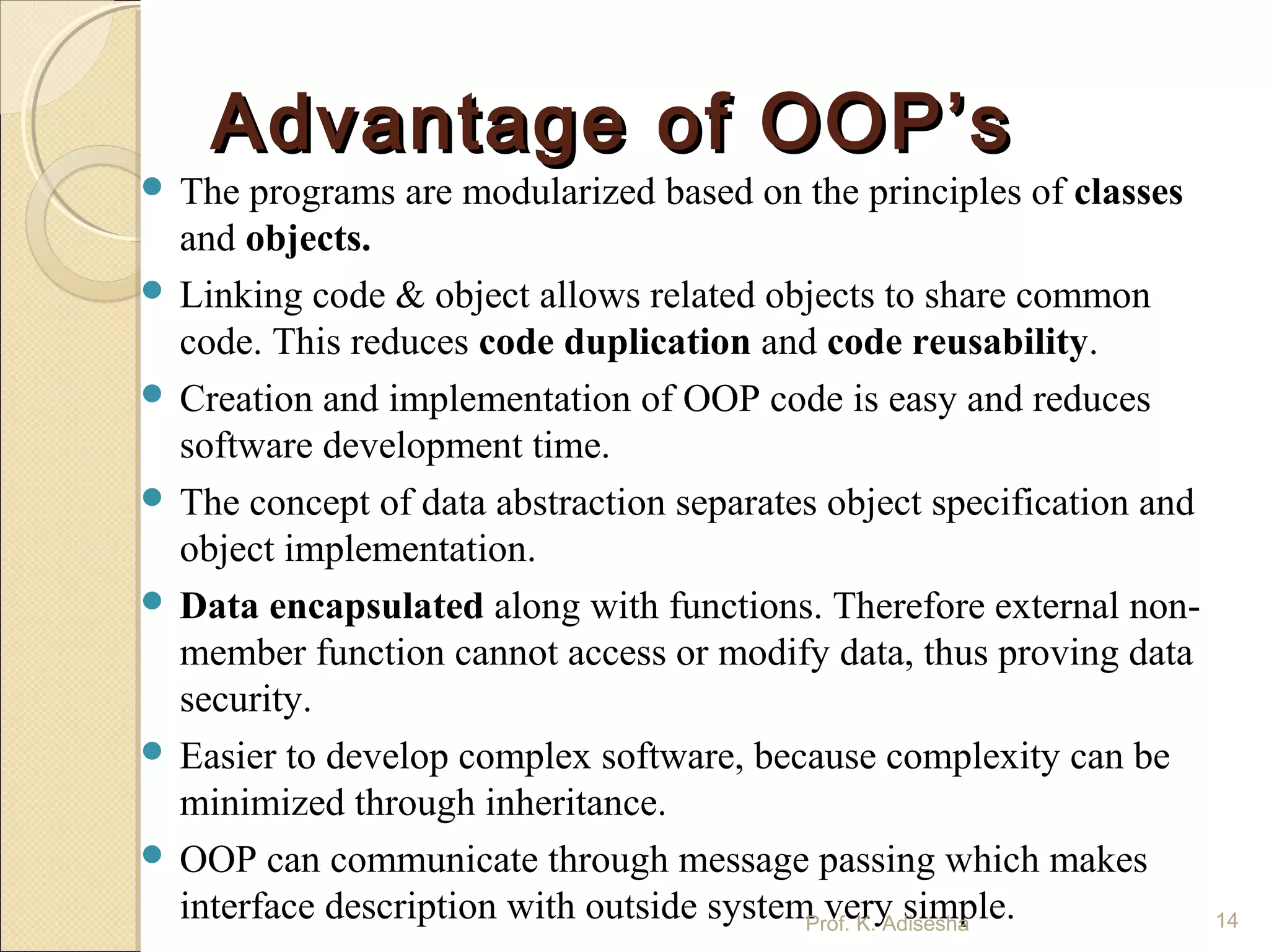 Basic concept of OOP's | PPT