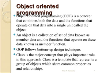 Basic concept of OOP's | PPT | Programming Languages | Computing