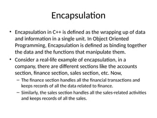 Basic Concept of Object oriented Programming | PPTX