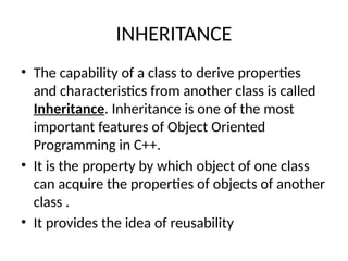 Basic Concept of Object oriented Programming | PPTX
