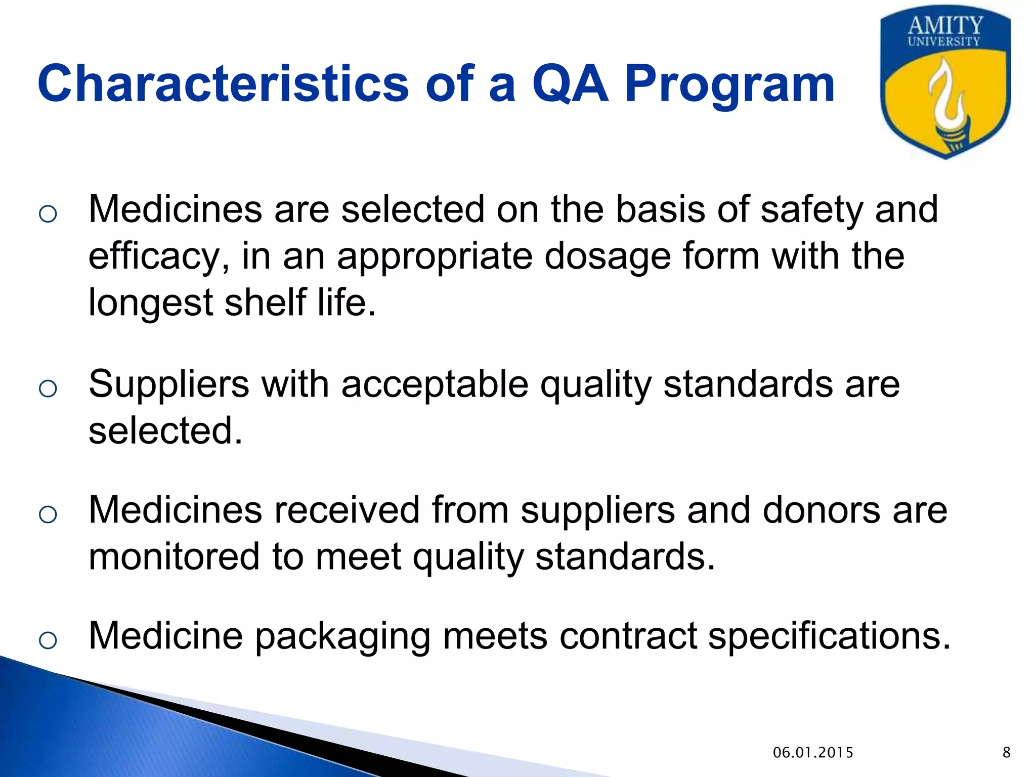 Basic Concepts of Quality Assurance & Management | PPTX ...