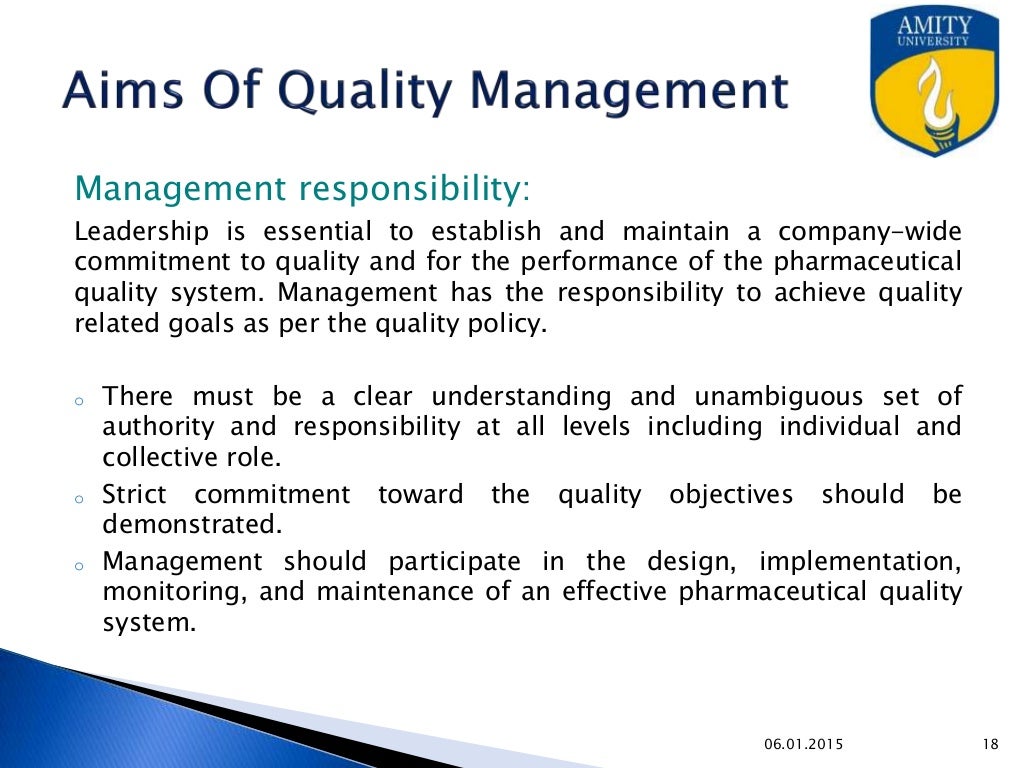 Basic Concepts of Quality Assurance & Management