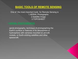 BASIC CONCEPT OF REMOTE SENSING | PPTX
