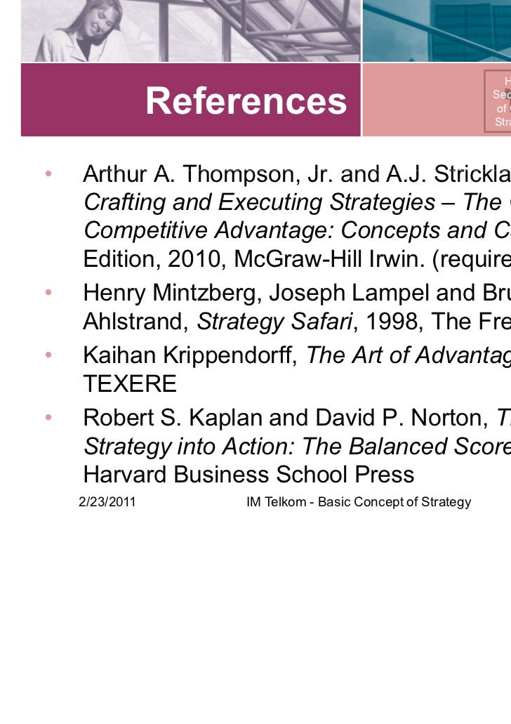 Crafting and executing strategy 17th edition slides carnival games