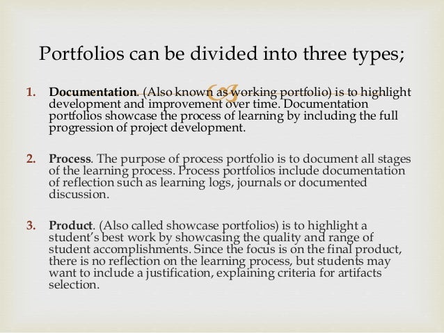 basic concepts in assessing student learning example of working portfolio