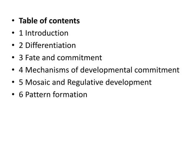 Basic Concepts In Developmental Biology