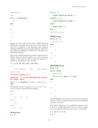 Basic concepts in_matlab | PDF