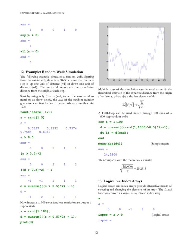 Basic concepts in_matlab | PDF