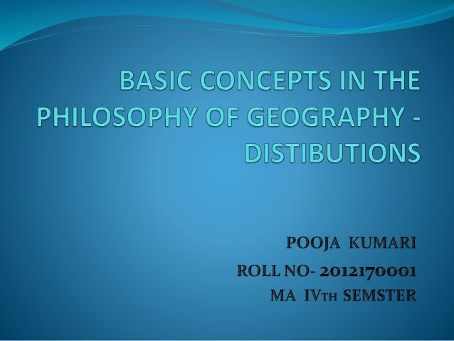 Spatial distribution