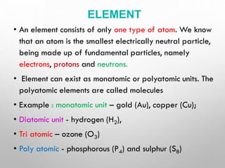 Fundamental Concepts of Chemistry and Chemical Calculation | PDF