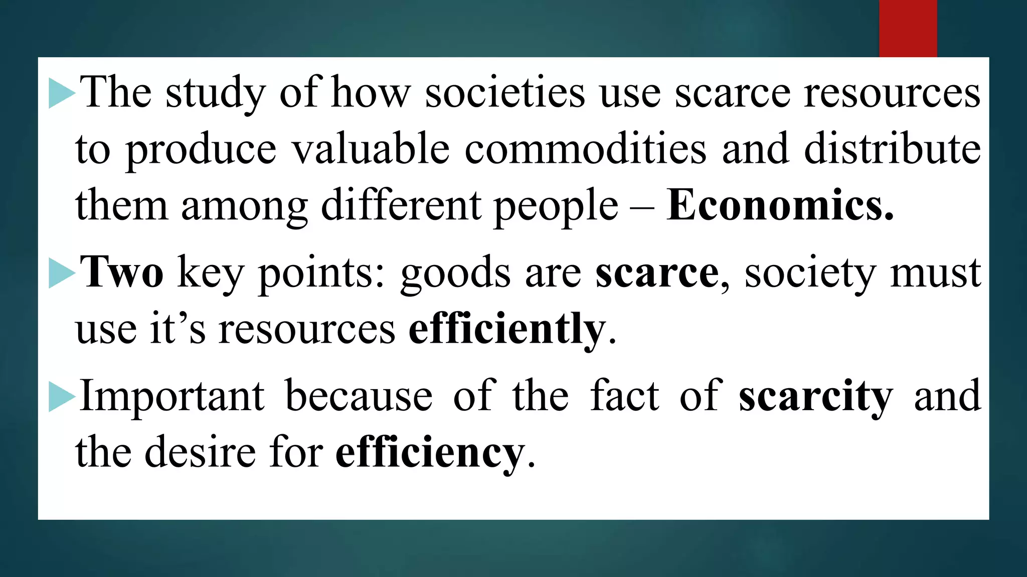 Basic concepts of economics | PPT
