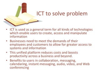 Basic concepts of information technology and the internet | PPT