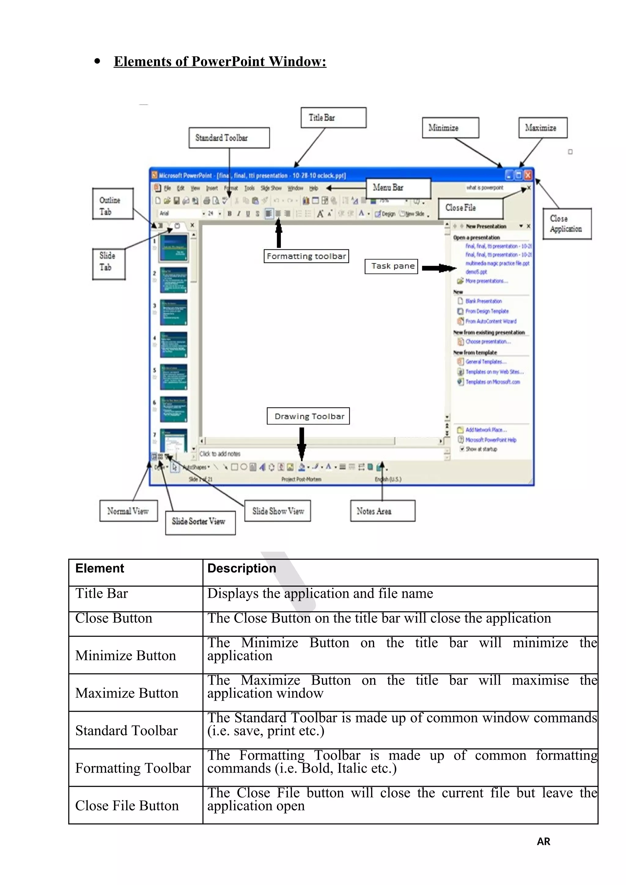Basic Concepts of Microsoft Power Point | PDF