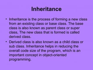 Basic concepts of oops | PPT