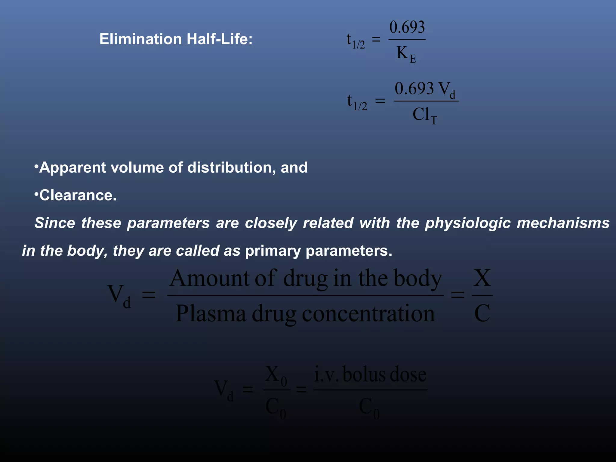 Basic concepts of pharmacokinetics | PPT