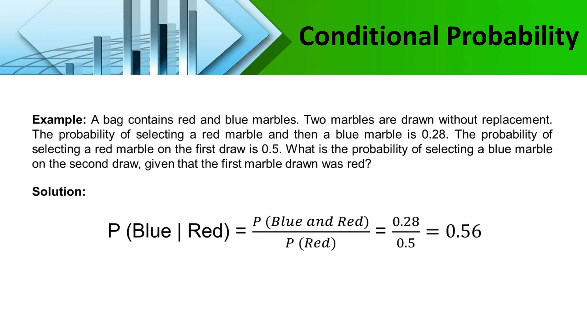 Conditional Probability
 