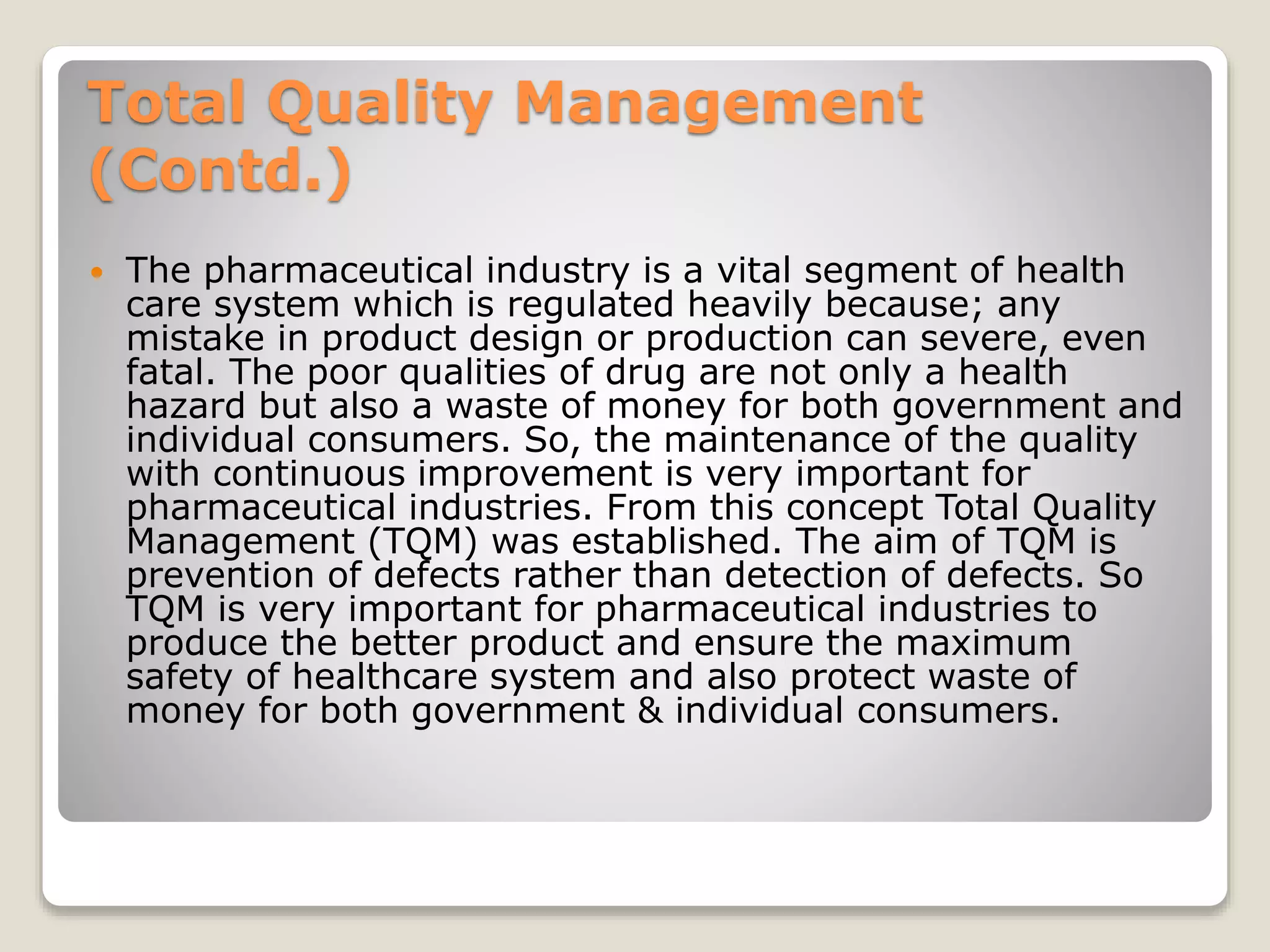 Basic concepts of QA and QC | PPTX | Pharmaceutical Industry | Industries