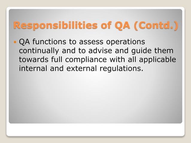 Basic concepts of QA and QC | PPTX | Pharmaceutical Industry | Industries