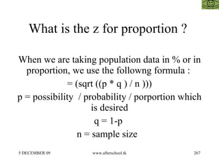 Basic concepts of statistics 