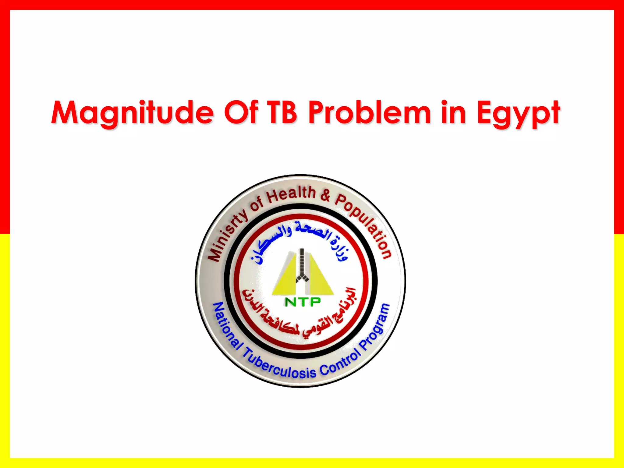 Magnitude Of TB Problem in Egypt  