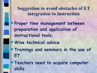 Basic concepts on integrating technology in instruction | PPT