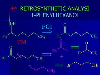4 th   RETROSYNTHETIC ANALYSI   1-PHENYLHEXANOL 
