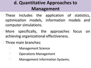 Basic conceptual perspectives in management | PPT