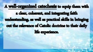 Basic Content of Catechesis ppt