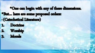 Basic Content of Catechesis ppt