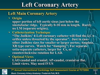 Basic Coronary Anatomy - Paul Fefer, MD..ppt