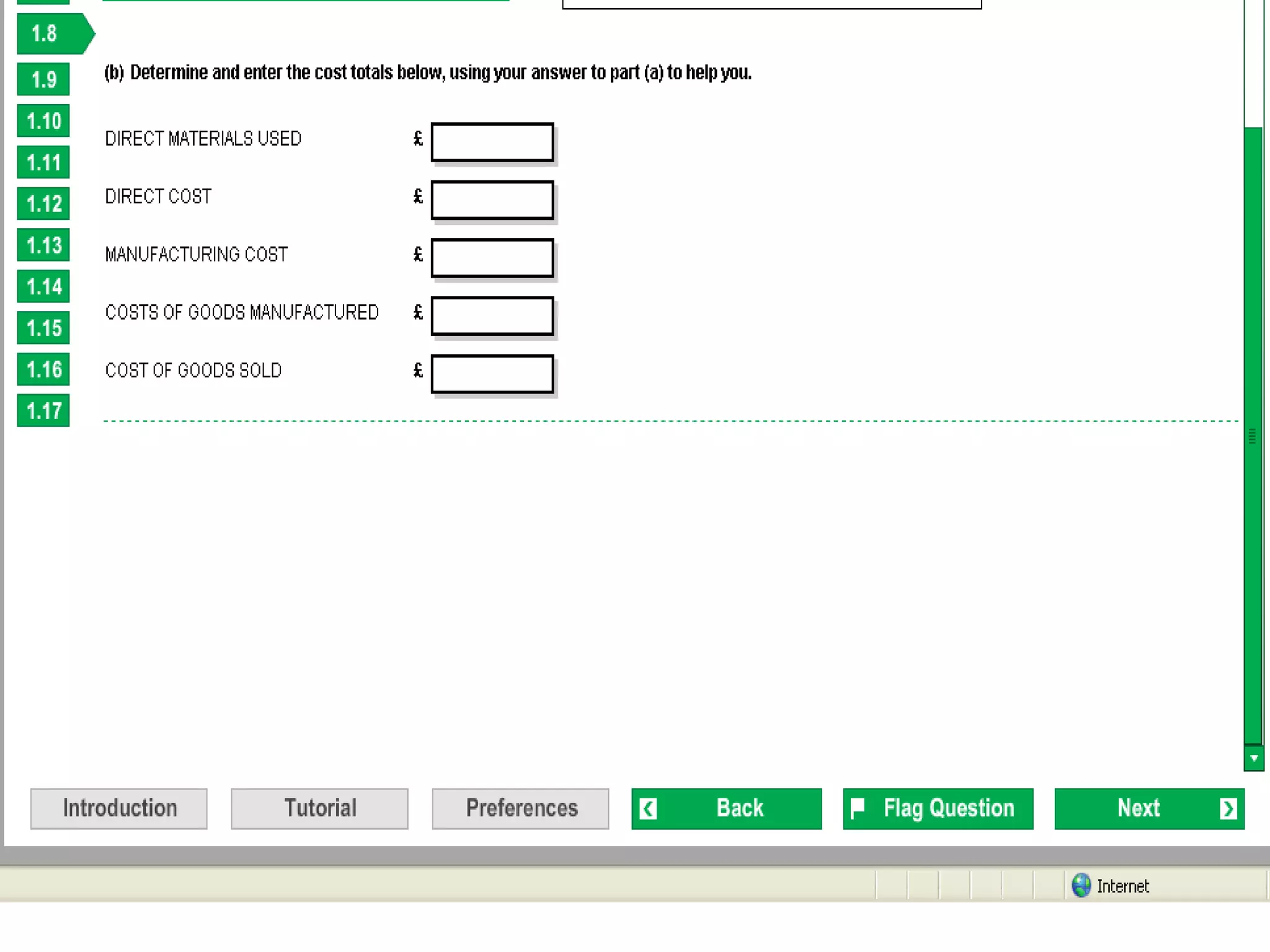 Basic costing sample 2