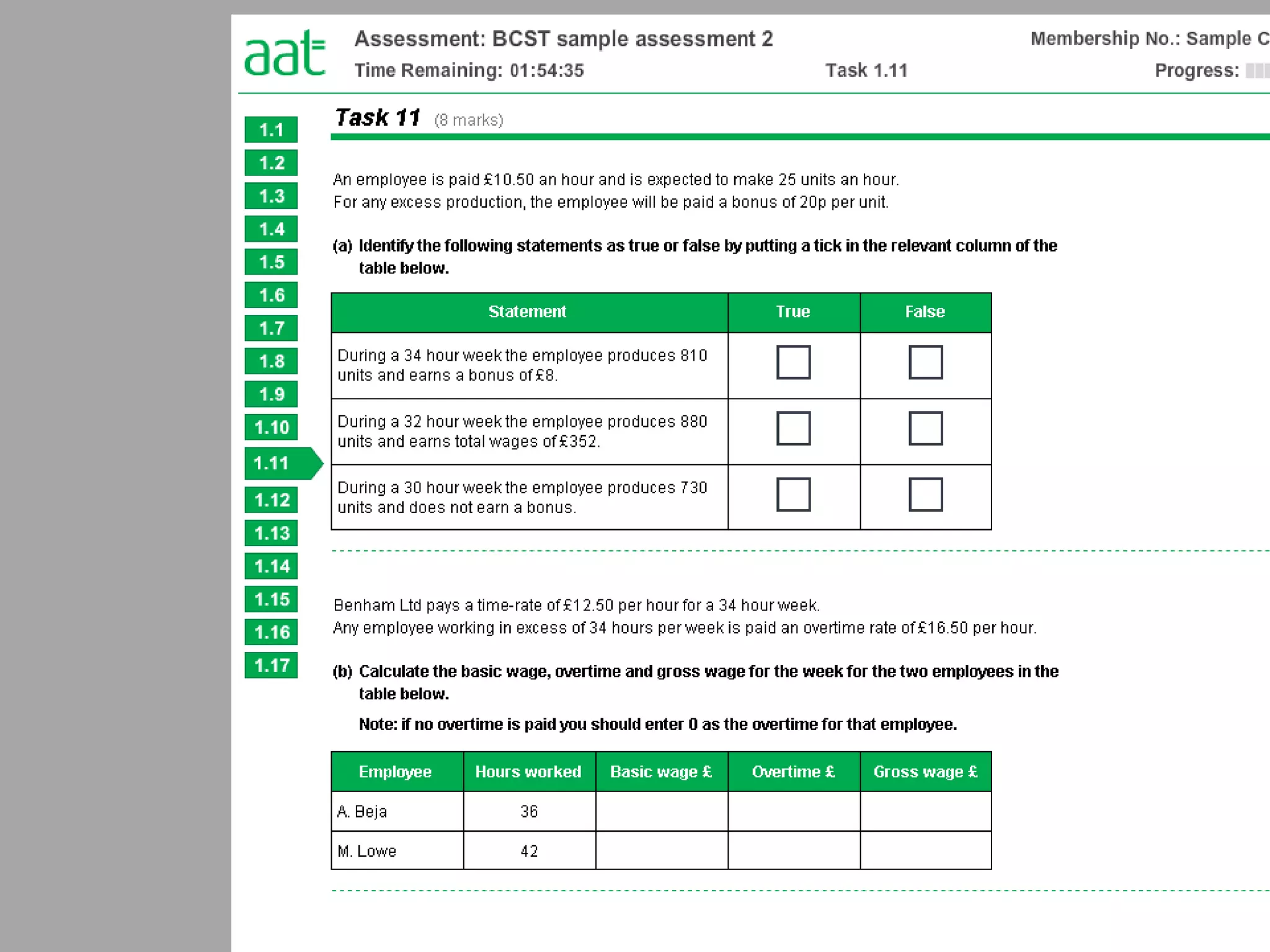 Basic costing sample 2