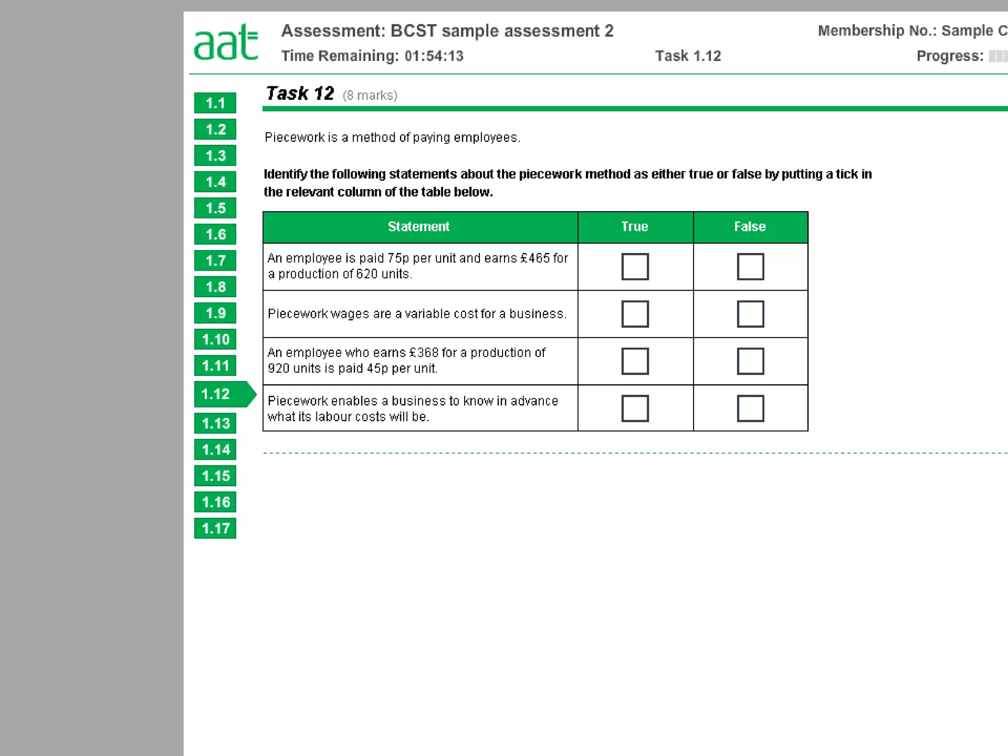 Basic costing sample 2