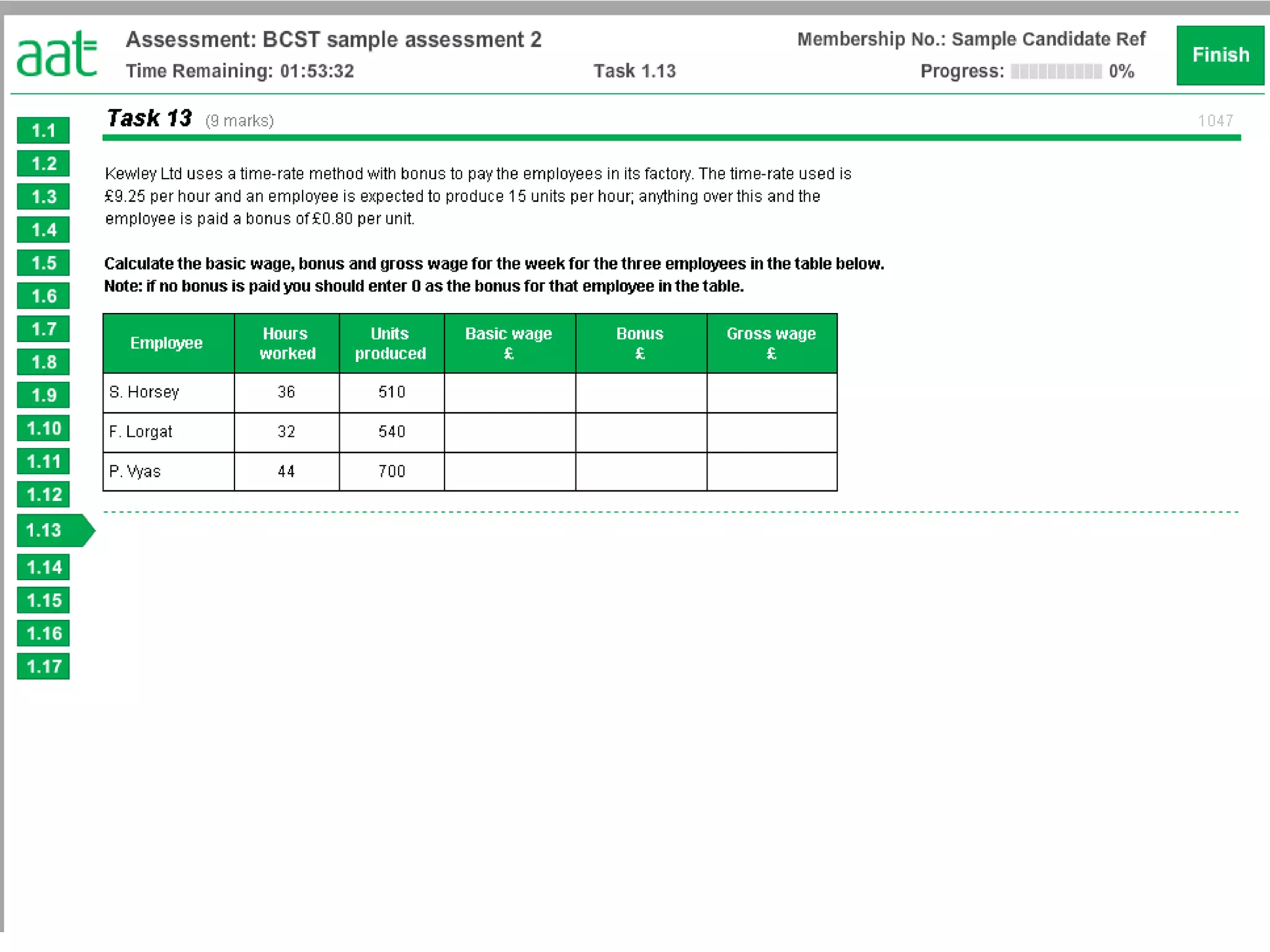 Basic costing sample 2